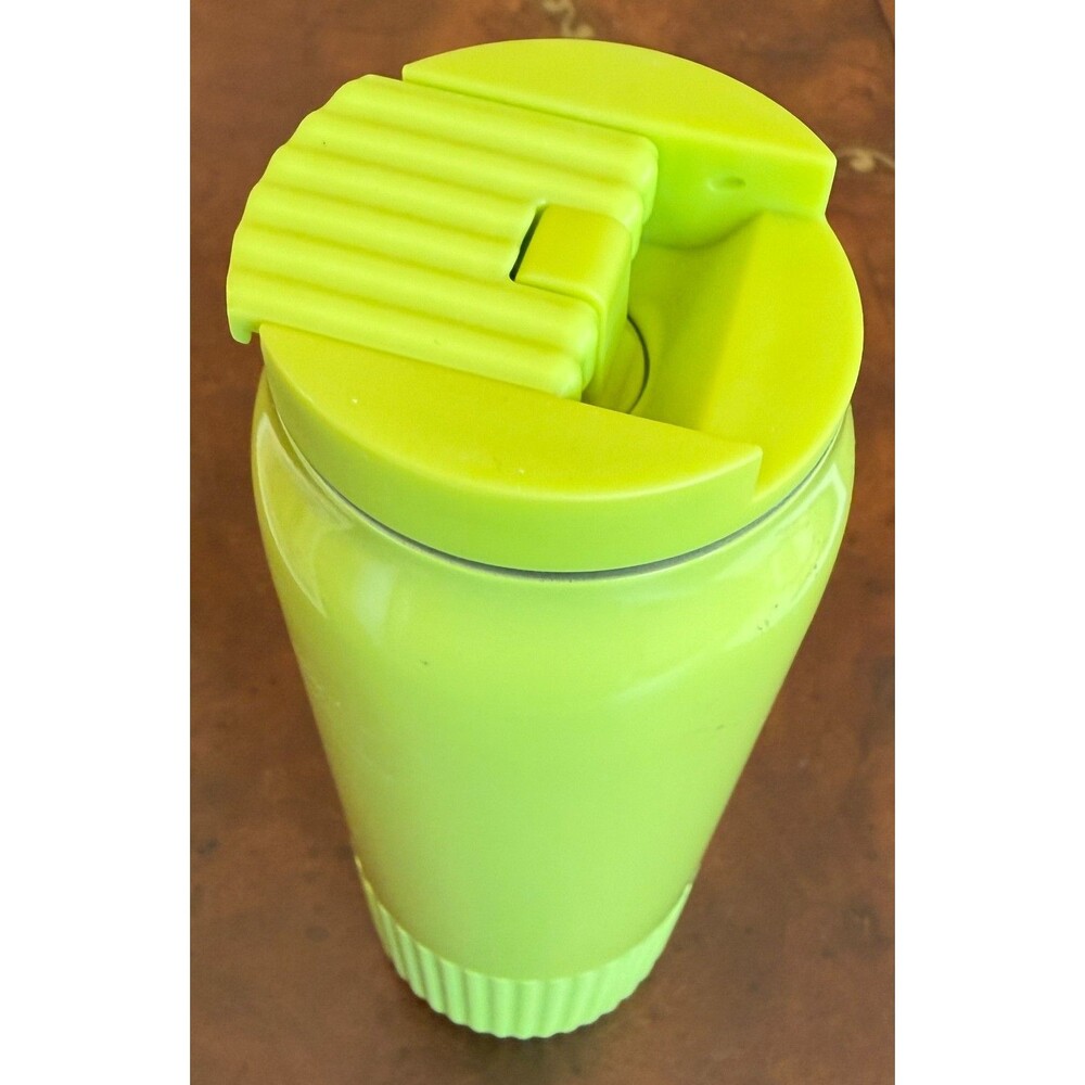 STARBUCKS Tumbler Lime Green Summer Yellow Insulated 20oz NEW